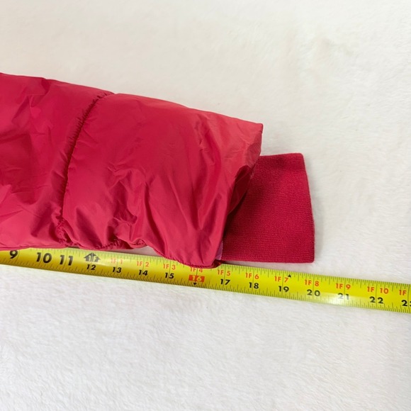 J. Crew Red Signature Primaloft Cropped Puffer Jacket Size S Water Repellent - Picture 8 of 16
